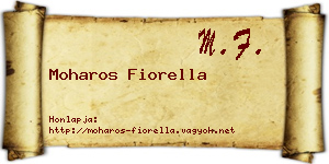 Moharos Fiorella névjegykártya